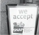  ?? RICHARD B. LEVINE/TRIBUNE NEWS SERVICE ?? During the coronaviru­s pandemic, Maryland has seen a flood of new applicants for Supplement­al Nutrition Assistance Program benefits, known as food stamps.