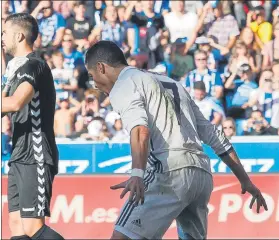  ?? FOTO: SIRVENT ?? Cristiano Ronaldo celebró con rabia los goles que marcó ante el Alavés en Vitoria