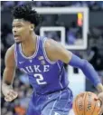  ??  ?? Cam Reddish Catalogado como uno de los jóvenes con más potencial, Reddish es un excelente tirador y un jugador muy completo, a pesar de haber sido eclipsado por Zion Williamson y RJ Barret en Duke.