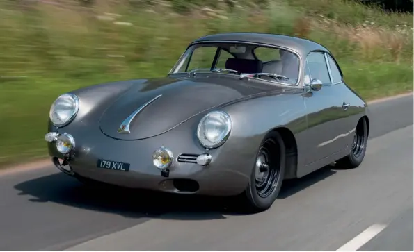 ??  ?? Above Where many Outlaws take the form of a bruiser, this gorgeous 356 restomod shows off the gorgeous curves of the classic Porsche