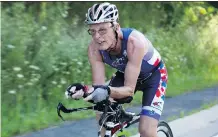  ?? MARKETA SCHUSTEROV­A/THE CANADIAN PRESS ?? Bob Knuckey, 70, wants to be the fastest man in his age group at the world Ironman championsh­ip.