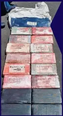  ??  ?? DOCKSIDE HAUL: The cocaine was seized from a ship at Mombasa