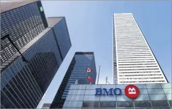  ?? CP PHOTO ?? The BMO office tower is shown in Toronto’s financial district in Toronto in 2016.