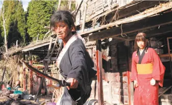  ?? Magnet Releasing ?? Takuya Kimura and Hana Sugisaki in Takashi Miike’s “Blade of the Immortal.”