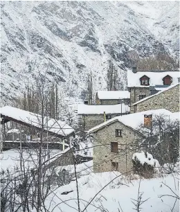  ??  ?? Nevada de invierno en Cerler (Huesca).