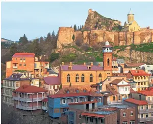  ??  ?? The Narikala Fortress in Tbilisi.