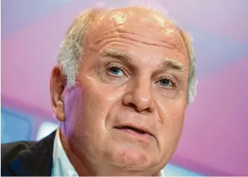  ?? Foto: Sven Hoppe, dpa ?? Uli Hoeneß: „Wenn die Geisterspi­ele nicht stattgefun­den hätten, hätten wir in der ersten und in der zweiten Liga den einen oder anderen Verein, den es nicht mehr im Profifußba­ll gäbe.“