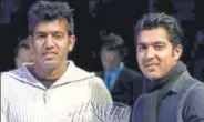  ?? GETTY ?? Former partners, tennis players Rohan Bopanna (left) and Aisam Qureshi will be rivals when India play Pakistan on Sunday.