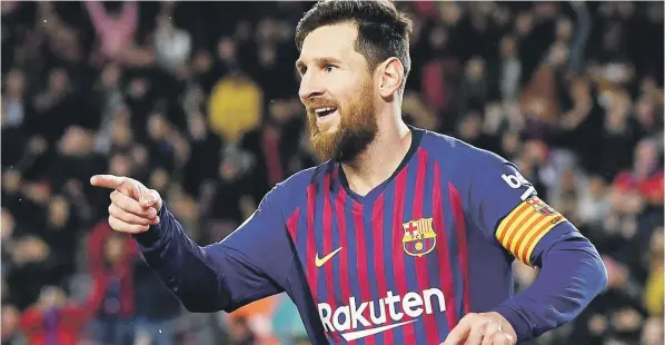  ?? GETTY IMAGES ?? Esplendor. Con sus goles y asistencia­s, Messi busca justificar su estratosfé­rico contrato con Barcelona. /