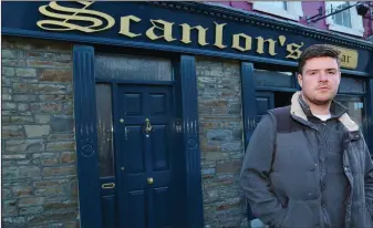  ??  ?? John Scanlon of Scanlon’s Bar, Newmarket, says it will be great to welcome customers back.