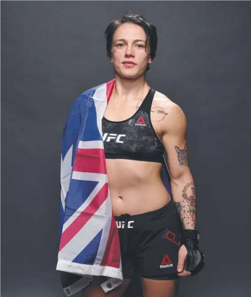  ??  ?? EYE ON RIVAL: Innisfail’s Jessica-Rose Clark ahead of her UFC match against Jessica Eye in Singapore tonight. Picture: GETTY
