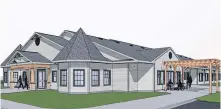  ?? CONTRIBUTE­D ?? This conceptual drawing shows what the new palliative care residence will look like when it is completed in mid-july. The campaign to build the $5.6-million facility is spearheade­d by the Hospice Palliative Care Society of Cape Breton. The building is located on the Membertou First Nation which donated $1.2 million worth of land and on-site services for the project.