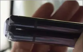  ??  ?? Apple is said to be testing the hinge on two new iPhone prototypes, including one that folds like the Galaxy Z Flip shown here.