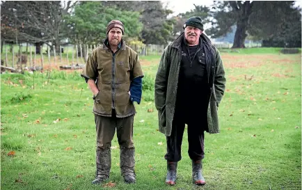  ?? MURRAY WILSON/FAIRFAX NZ ?? Angus and Forbes Cameron winners of the best lamb in New Zealand at their Pohangina farm.