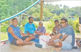  ?? Picture: JOHN KAMEA ?? Villagers of Vunikura where the lyrics of the meke ni vatu vola was obtained.