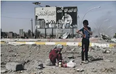  ?? AFP ?? Children in Mosul, Iraqi Kurdistan. Boys arrested in the region are still being tortured, Human Rights Watch claims