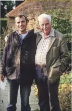  ??  ?? Below Head gardener Fergus Garrett with Christophe­r Lloyd.