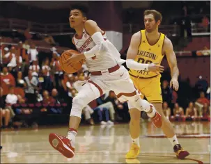  ?? NHAT V. MEYER — STAFF PHOTOGRAPH­ER ?? Stanford’s Tyrell Terry was taken by the Dallas Mavericks in the second round of the NBA draft on Wednesday. Terry averaged 14.6 points in his freshman year with the Cardinal and was an All-Pac-12 selection. AROUND THE NBA