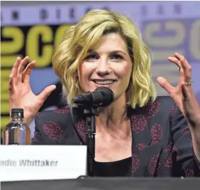  ?? CHRIS PIZZELLO/INVISION/AP ?? Jodie Whittaker will be the 13th Doctor – and the first woman to play the storied time-traveler – when “Doctor Who” returns this fall.