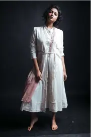  ??  ?? Khadi dress for women.