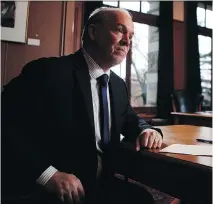  ?? CHAD HIPOLITO/THE CANADIAN PRESS FILES ?? B.C. NDP Premier John Horgan has become an unlikely supporter of liquefied natural gas, given that his party needs the backing of the anti-fossilfuel Green Party to stay in power. Horgan begins a 10-day mission to Asia on Saturday to promote LNG.