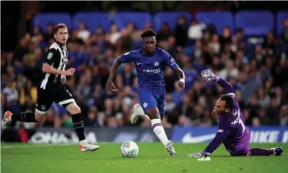  ?? Photograph: Chris Lee - Chelsea FC/Getty Images ?? Callum Hudson-Odoi returned from injury against Grimsby in the Carabao Cup.
