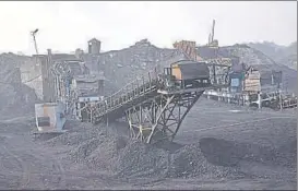  ?? BIJAY/HT PHOTO ?? Coal dispatch from Lalmatia mines is closed since the disaster on December 29, which left 18 people dead. It was feared that around 40 miners were inside the mine when mishap took place.