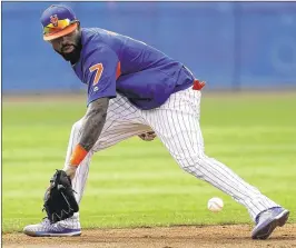  ?? DAVID J. PHILLIP / ASSOCIATED PRESS ?? The Mets’ Jose Reyes has worked primarily at third base in spring training given the questionab­le health of captain David Wright.