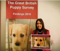  ??  ?? Awareness Margaret Ferrier is talking about puppy farming