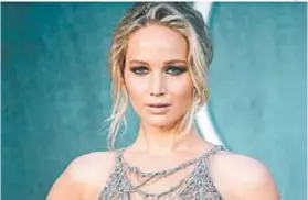  ?? DIVULGAÇÃO ?? A atriz Jennifer Lawrence teve fotos íntimas vazadas na Internet