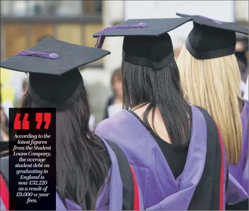  ??  ?? DEGREE OF PESSIMISM: Younger people feel they are on the wrong side of a profoundly unfair society as they leave university saddled with debt and worried about jobs and housing.