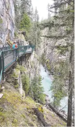  ??  ?? Johnston Canyon has long been among the most scenic trails in Alberta's Banff National Park.