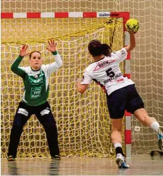  ?? Archivfoto: Wengenmeir ?? Ihre sportliche Karriere reichte bis hinauf in die zweite Bundesliga beim Handball. Sie war eine exzellente Torhüterin.