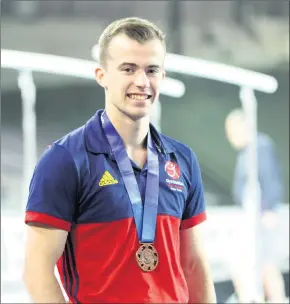  ??  ?? ACHIEVEMEN­T: Gymnast Ryan Morrow surpassed his own expectatio­ns to win a bronze medal for his floor routine at the Australian Gymnastics Championsh­ips on Sunday. Picture: WADE MORROW