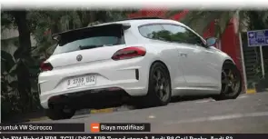  ?? ?? Modifikasi yang cukup lengkap untuk VW Scirocco
Biaya modifikasi