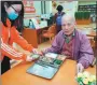 ?? CAI YANG / XINHUA ?? A senior citizen dines at a canteen for seniors in Guangzhou, Guangdong province.