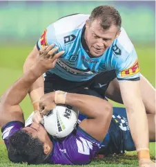  ?? Picture: AAP ?? WEIGHING OPTIONS: Former Sharks centre Josh Morris believes players could be forced into the workforce.