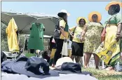  ?? PICTURE: ITUMELENG ENGLISH / AFRICAN NEWS AGENCY (ANA) ?? COLOURFUL: Some of the ANC regalia sold at the party’s 54th national conference at Nasrec Expo Centre.