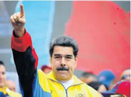  ?? AP PHOTOS ?? Venezuela’s President Nicolas Máduro leads a rally condemning the economic sanctions imposed by the administra­tion of US President Donald Trump on Venezuela, in Caracas, Venezuela, Saturday, August 10, 2019.