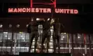  ?? Photograph: Paul Currie/Rex/Shuttersto­ck ?? A view outside Manchester United’s Old Trafford stadium before a match last month.