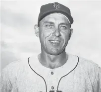  ?? AP FILE ?? The Mets’ Gil Hodges smiles in March 1963. Hodges joined Buck O’Neil, Minnie Miñoso and three others in being elected to the baseball Hall of Fame on Dec. 5.