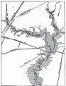  ?? Houston Chronicle file photo ?? Map of Lake Houston from Sunday, Aug. 6, 1950