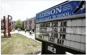  ??  ?? Edison Elementary is one of sixDayton elementari­es that need volunteers to help studentswi­th reading and donations such as books and non-perishable food items.