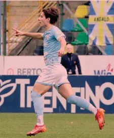  ?? ?? Talento Antonio Fiori, 21 anni, è andato in gol anche contro il Trento