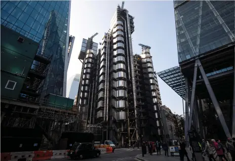  ?? Getty ?? The Lloyd’s building in London. The company is optimistic about sustained business as the region invests in new projects