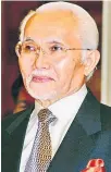  ??  ?? Tun Pehin Sri Abdul Taib Mahmud