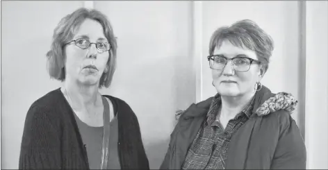  ?? TONY DAVIS/ THE GUARDIAN ?? Paula Kelly, left, and Sharon Furness both work at Headstart Early Learning Centre, which is losing water pressure due to the ongoing Parkdale water-pipe improvemen­t project. Fifty-four children attend the daycare centre.