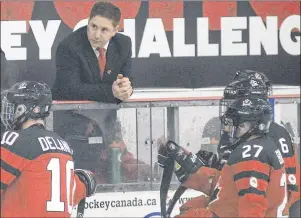  ?? JASON MALLOY/THE GUARDIAN ?? Luke Pierce is an assistant coach with Team Canada competing this week at the World Sledge Hockey Challenge in Charlottet­own.