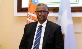  ?? Photograph: Feisal Omar/ ?? Abdirahman Abdishakur Warsame said his meetings in Europe had been dispiritin­g: ‘No one is interested in the climate, in food security. It’s all Ukraine.’