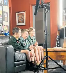  ?? Photo / Chanelle Sharpe ?? Katikati Primary School students got a taste of television production when they were interviewe­d last year.